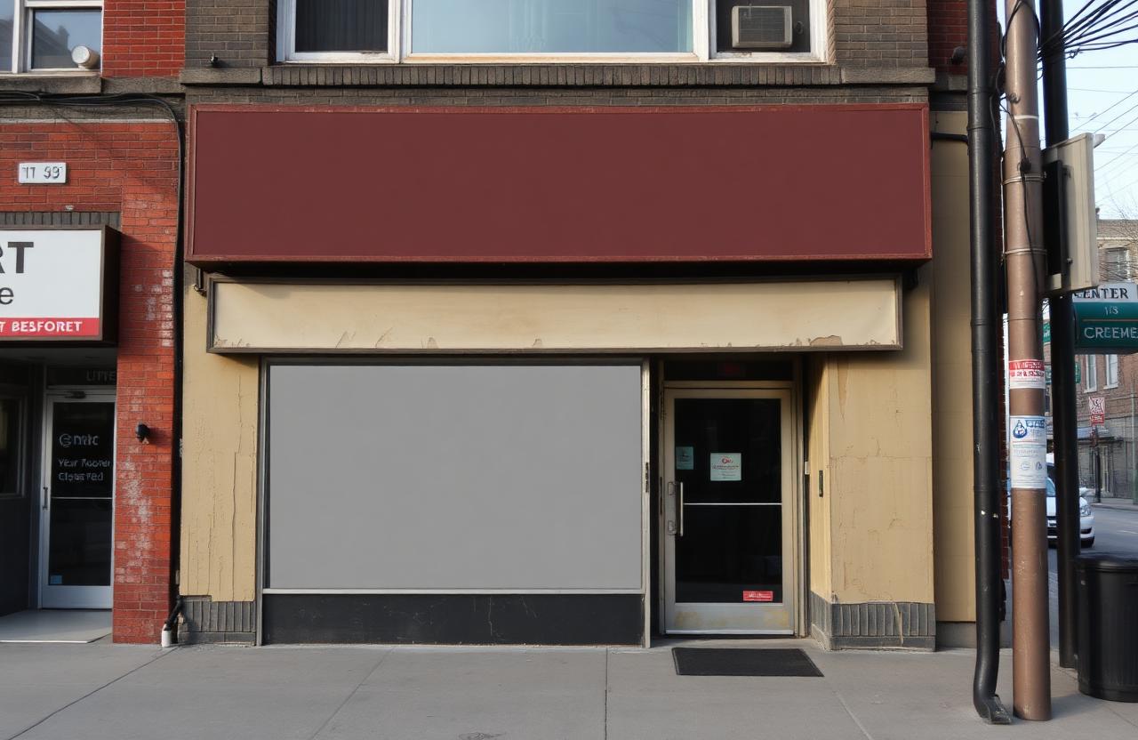 Storefront facade refresh before