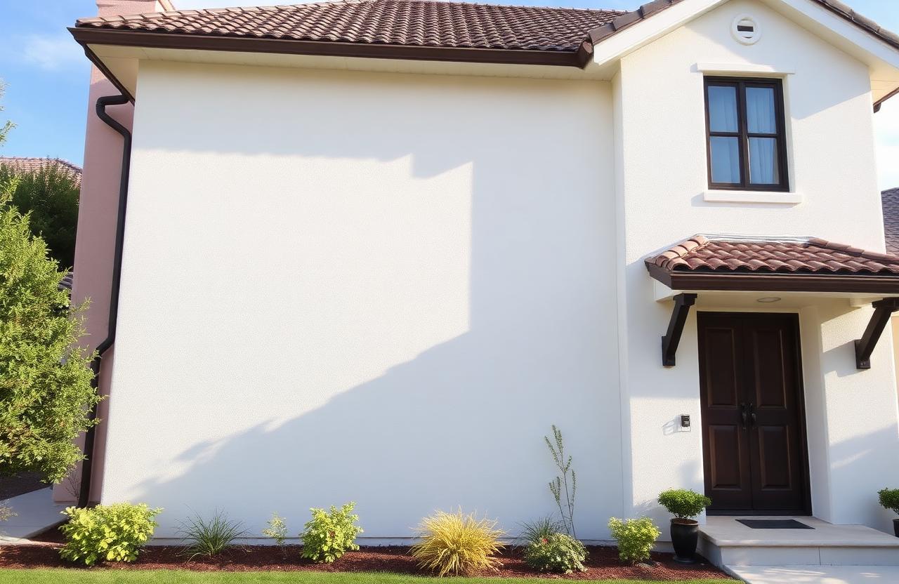 Side-yard stucco repair after
